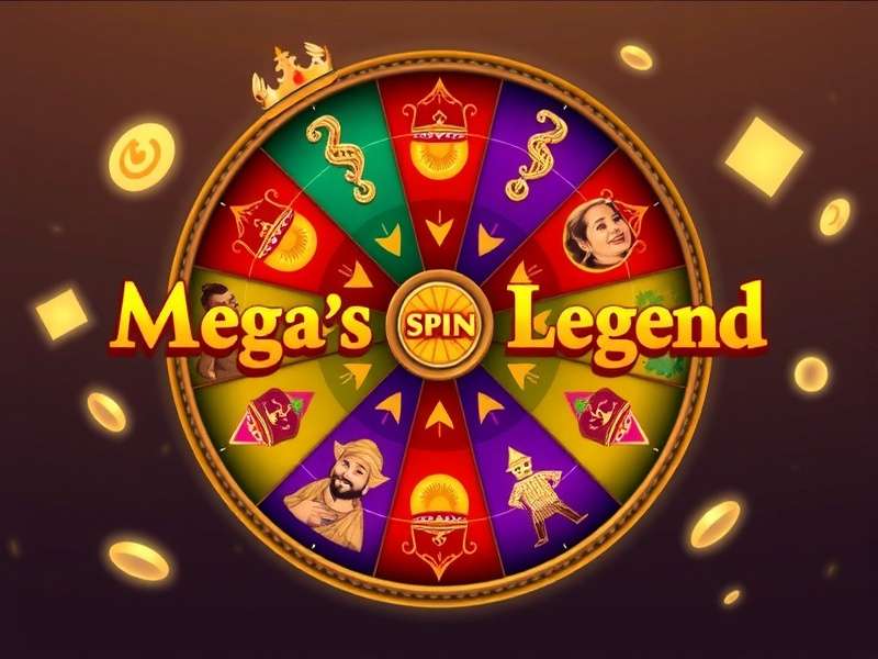 Mega Spin Legend - The iconic spin wheel Mega Spin Legend game wheel with Indian-themed rewards